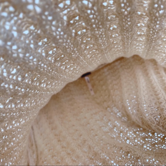 FREE PEOPLE Crazy In Love Off-Shoulder Boho Peasant Sweater S - Picture 8 of 10